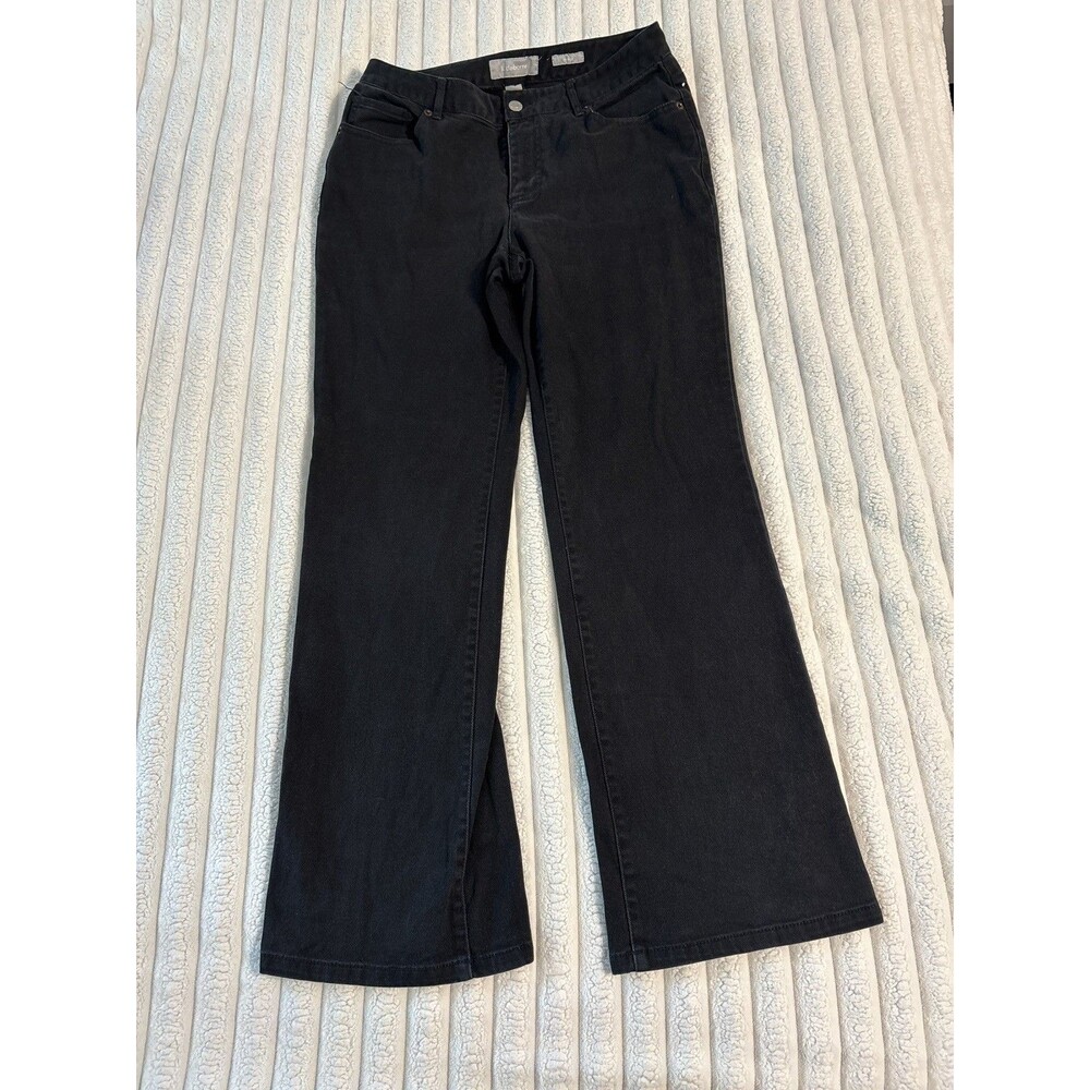 Liz Claiborne bootcut jeans Womens 8 black back to school basic everyday